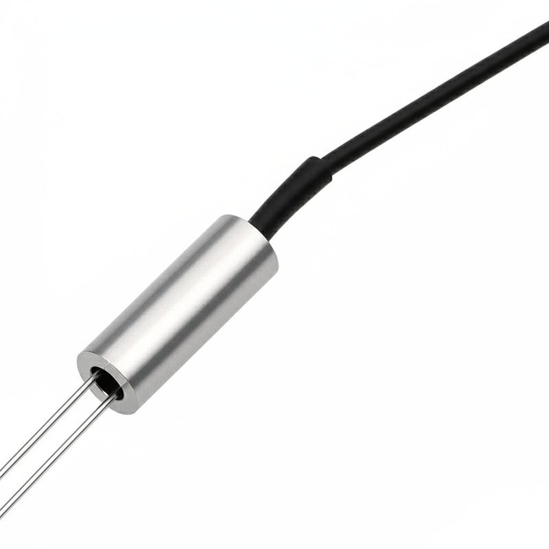 Sonde thermistorique haute sensibilité à résistance variable avec boîtier en aluminium et gaine thermorétractable